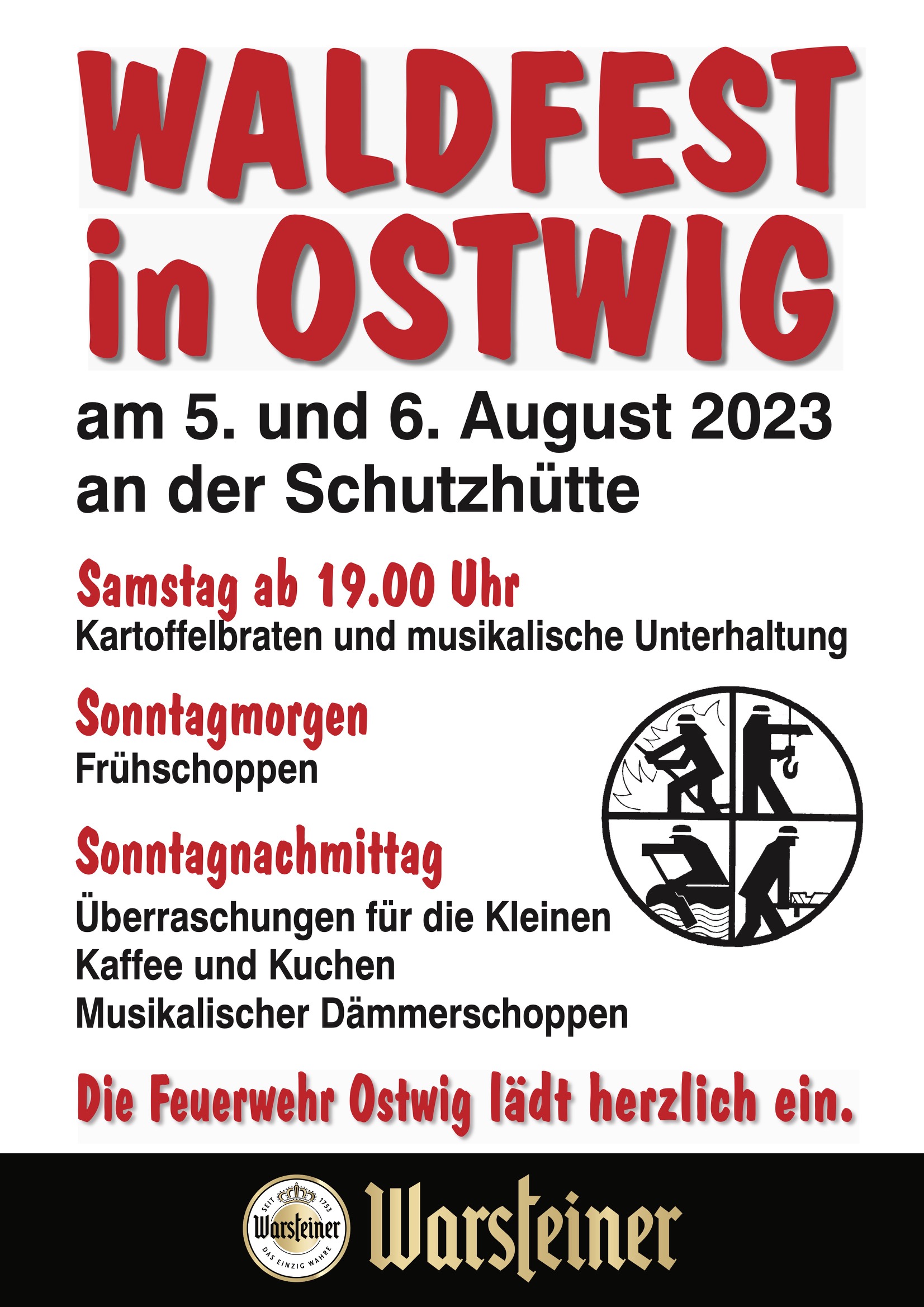 Waldfest an der Schutzhütte mit Livemusik